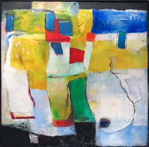 Frans Nicolai - Olieverf op doek, Multicolour - Ingelijst (Zeer groot) verkocht voor € 250!