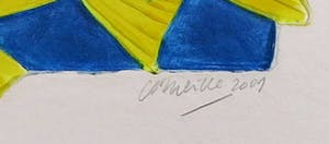 Corneille - Handgekleurde aquagravure op geschept papier, Poisson et l'oiseaux kopen? Bied vanaf 350!