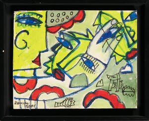 Hannes Kuiper - Acryl op doek, Zonder titel kopen? Bied vanaf 40!