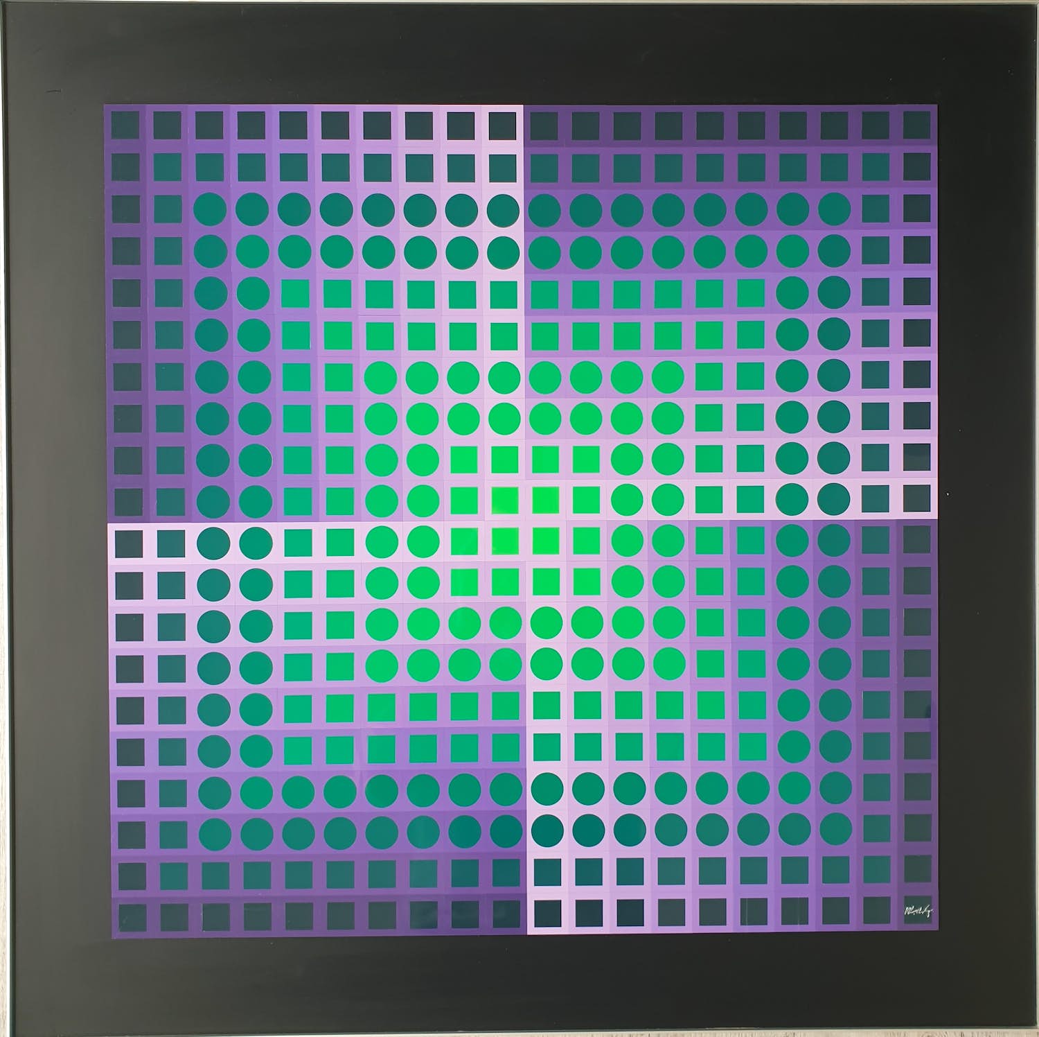 Victor Vasarely - Vasarely Planetary Folklore Participations No. 2 verkocht voor € 1500!