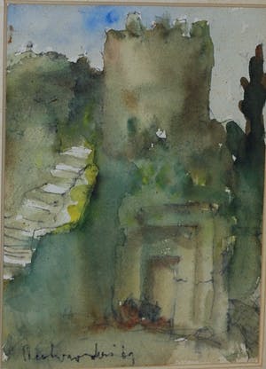 Theo Swagemakers - Taormina Sicilië - aquarel 1969 - met opdracht - incl. catalogus 2003 kopen? Bied vanaf 75!