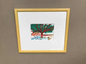 Guus van Eck - Boom met hond in landschap kopen? Bied vanaf 25!