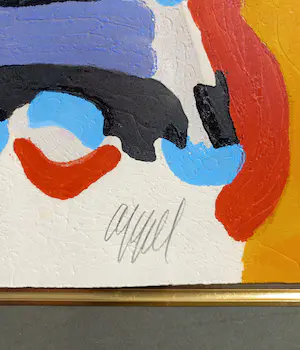 Karel Appel - The Yellow Elephant, carborundum ets (mooi ingelijst, groot) kopen? Bied vanaf 1395!