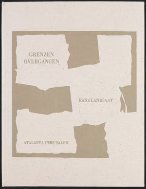 Hans Landsaat - Compleet portfolio met 17 zeefdrukken en gedichten - Grenzen, overgangen kopen? Bied vanaf 70!