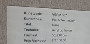 Pieter Vermeulen - Dans kopen? Bied vanaf 1150!