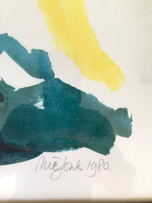 Nic Jonk - De Omhelzing - Zeefdruk, Ingelijst kopen? Bied vanaf 95!