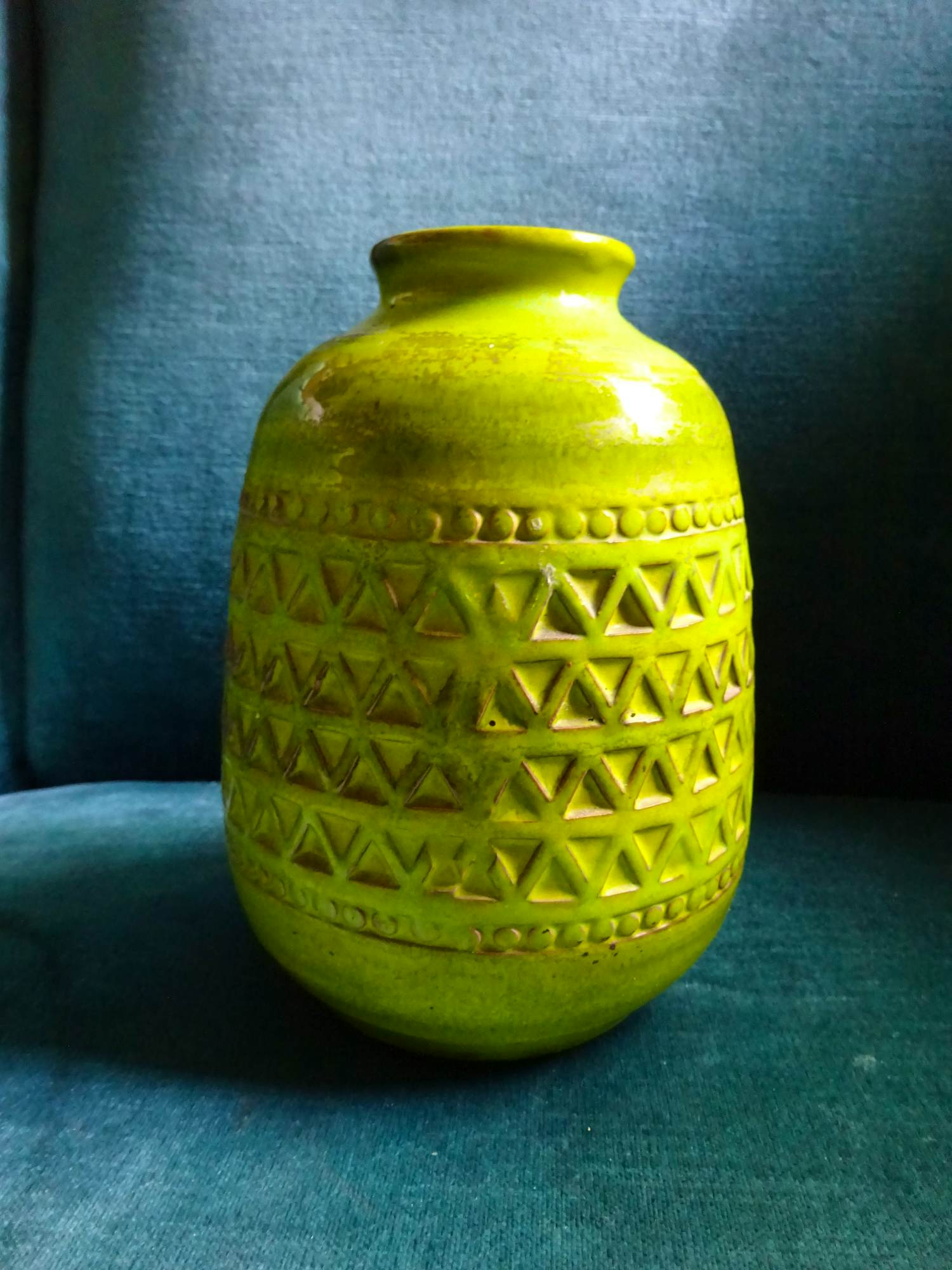 Aldo Londi - Vaas Lime &lemon uit de Rimini Chartreuse serie nr 729 kopen? Bied vanaf 125!