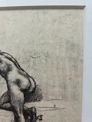 Felicien Rops - Seule. 1908. Ingelijst. kopen? Bied vanaf 89!