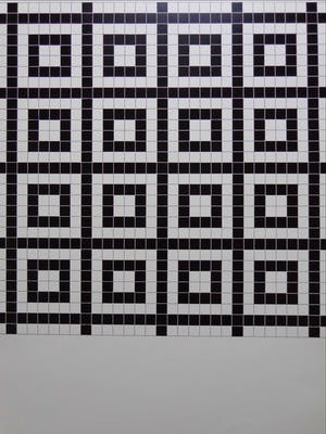 Mark Verstockt - GEOMETRISCHE ABSTRACTIE / ZW-W LITHO / 70x50cm / SIG / 1975 kopen? Bied vanaf 45!