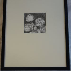 Fon Klement - Ingelijste tekening , Bloemstilleven met Rozen I - 2000 kopen? Bied vanaf 100!