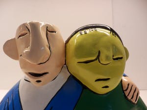 Herman Brood - Sculptuur FOR EVER----- ZEER GROOT!! BREED 34 CM!!!!! kopen? Bied vanaf 225!