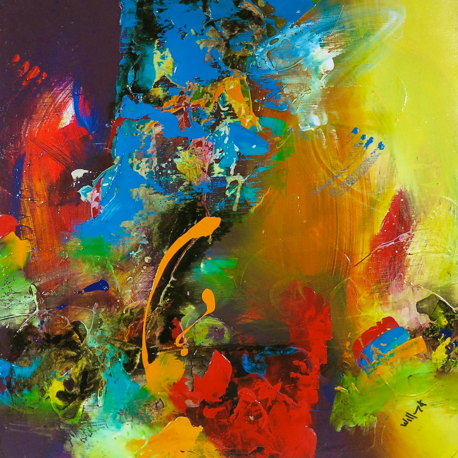 William Malucu - Acryl op doek, Passionate life II kopen? Bied vanaf 200!