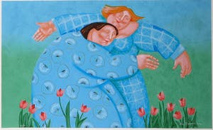 Ada Breedveld - Zeefdruk, Zonder titel III - Ingelijst kopen? Bied vanaf 60!