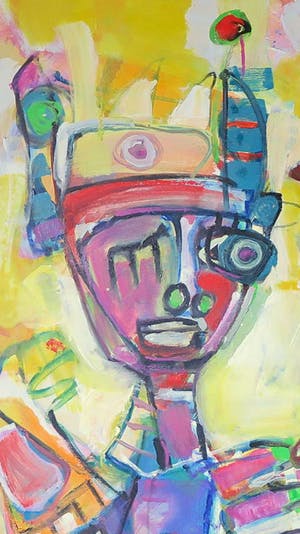 Christine Spierings - Olieverf op doek, Zonder titel (Groot) kopen? Bied vanaf 100!