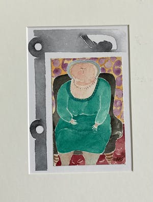 Henri de Haas - 4 aquarellen in bus! kopen? Bied vanaf 50!