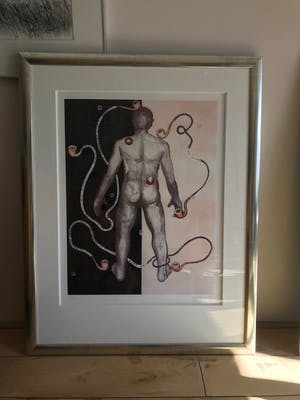 Marc Maet - man die belaagd wordt door Belgische kunst kopen? Bied vanaf 150!