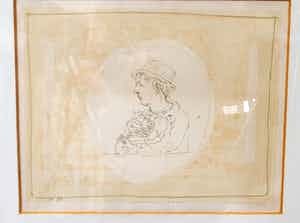 Co Westerik - man met poes verkocht voor € 165!