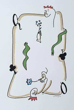 Hans Verweij - Luxe editie portfolio met 4 Litho's, een originele tekening en gedicht. kopen? Bied vanaf 95!