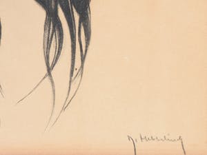 Roger Hebbelinck - kleurenets Meisje 143/350 gesigneerd en ingelijst kopen? Bied vanaf 35!