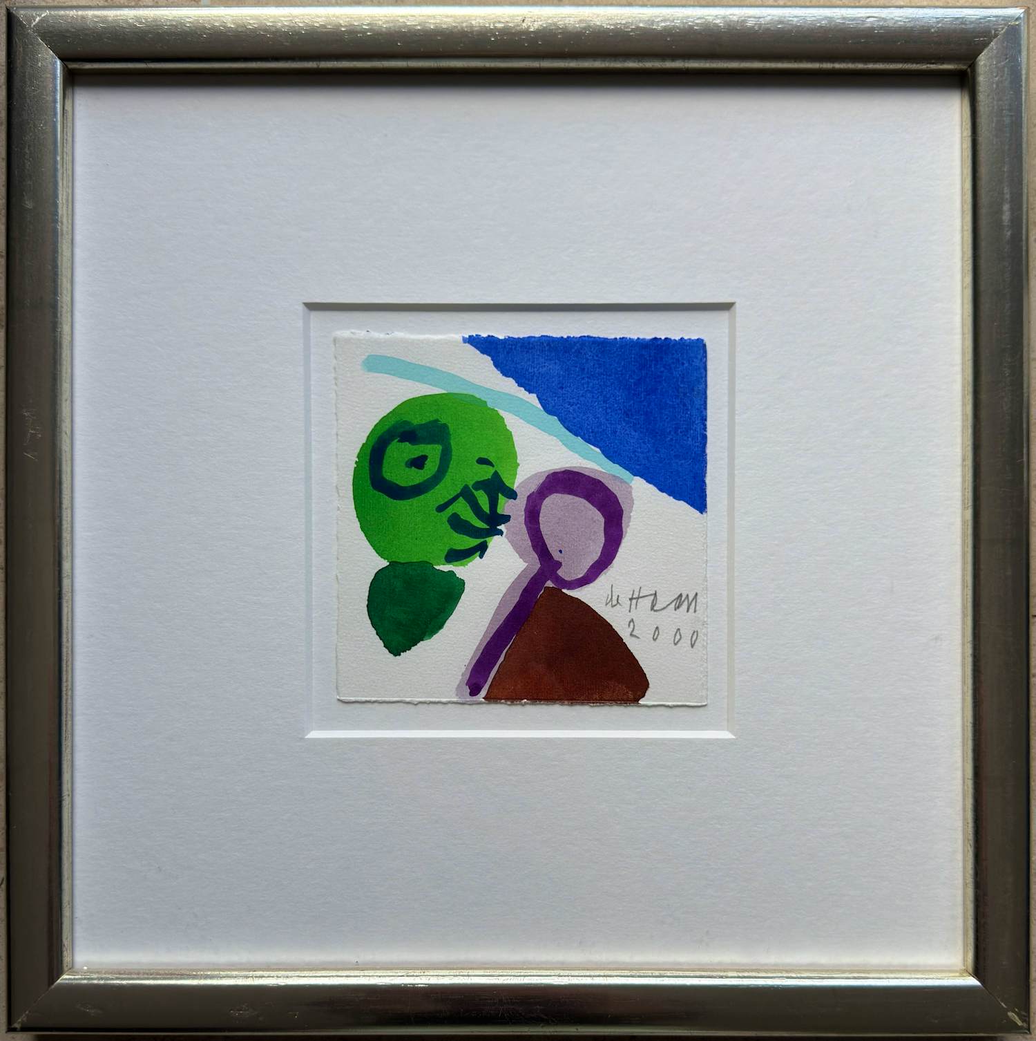 Jurjen de Haan - Aquarel - 2000 - ingelijst kopen? Bied vanaf 100!