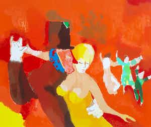 Toon Hermans - Carnaval, zeefdruk verkocht voor € 275!