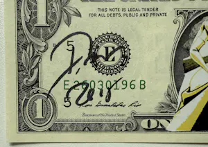 Death NYC - Collage op Amerikaanse Dollar | 'Cinderella / Louis Vuitton AK 47' | 2016 kopen? Bied vanaf 20!