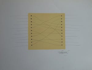 René Klinkers - Gemengde techniek , “4Kant met lijnen I” – gesigneerd kopen? Bied vanaf 25!