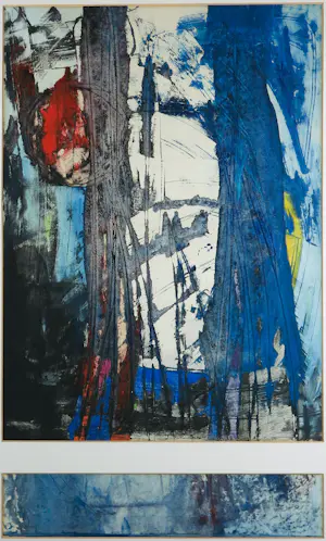 Susan Schildkamp - Gemengde techiek op papier, Verblindend wachten - Ingelijst (Groot) kopen? Bied vanaf 50!