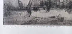 Dirkje Kuik - Venetiaans kanaal met gondel, ets (2e staat) kopen? Bied vanaf 60!