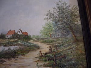 Cor Quax - Olieverf op doek, Landschap kopen? Bied vanaf 30!