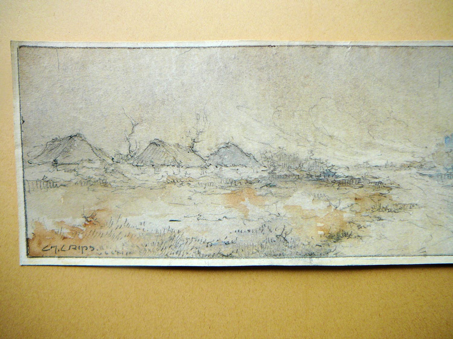 Charles Grips - Landschap met boerderijtjes kopen? Bied vanaf 75!