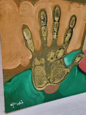 Frans de Wit - Surrealistisch schilderij 'De Hand' - circa 1960 kopen? Bied vanaf 175!