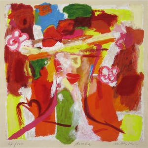 Marta Jedrysko - Zeefdruk, Anzelia - Ingelijst kopen? Bied vanaf 35!