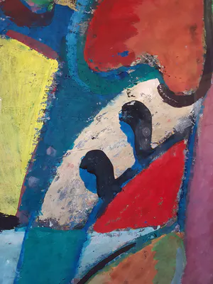 Fer Hakkaart - Hart & ogen met abstracte vormen kopen? Bied vanaf 120!