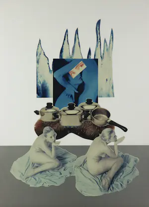 Herman van den Boom - Collage, Zonder titel - Ingelijst kopen? Bied vanaf 70!