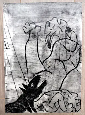 Constant - litho: la guerre - 1951 kopen? Bied vanaf 1295!