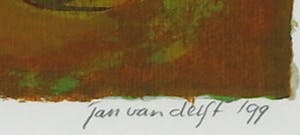 Jan van Delft - Zeefdruk, Vogelwachten - Ingelijst kopen? Bied vanaf 1!