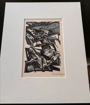 Ru van Rossem - Houtsnede kopen? Bied vanaf 35!