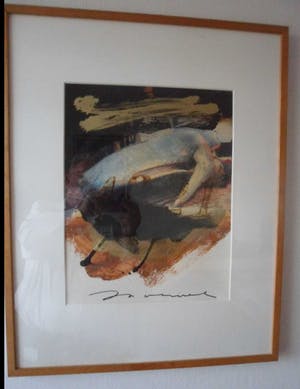 Jos Verwiel - Gemende Techniek. Titel, "Potvis". kopen? Bied vanaf 40!