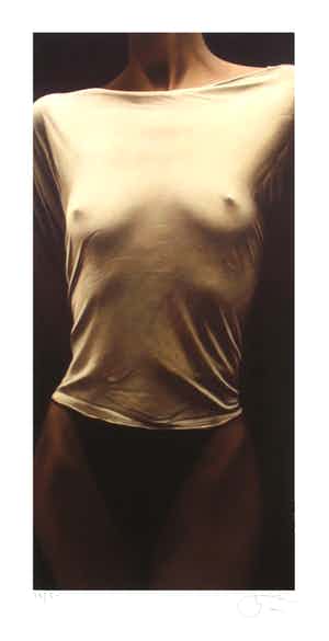 Willi Kissmer - Im weißen Hemd, Handgesigneerde giclée verkocht voor € 65!