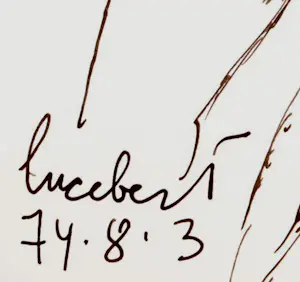 Lucebert - Inkttekening: Diverse personen kopen? Bied vanaf 499!