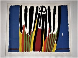 Niet of onleesbaar gesigneerd - Grote gesigneerde Lithografie "Umberto" oplage 46/100 - profess. gelijst kopen? Bied vanaf 1!