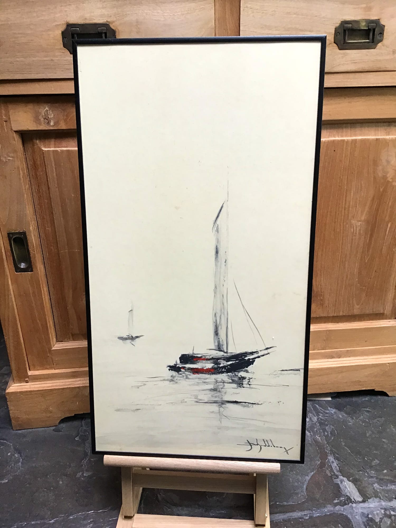 Niet of onleesbaar gesigneerd - Zeilboot. kopen? Bied vanaf 1!