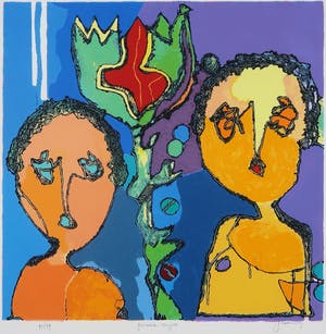 Jan Latinne - Zeefdruk, Gedeelde vreugde kopen? Bied vanaf 1!