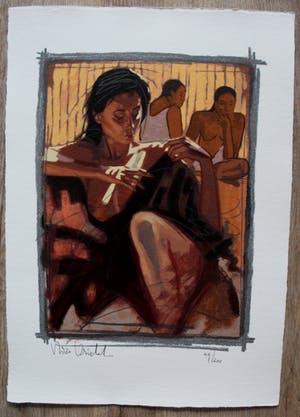 Nico Vrielink - Zeefdruk: Confrontatie met Gauguin kopen? Bied vanaf 99!