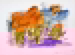 Jan Sierhuis - Met de hand ingekleurde litho (aquarel) - 1974 verkocht voor € 55!