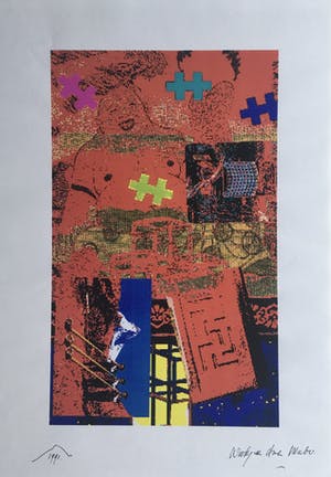 Woody van Amen - fraaie popart computerprint - 1991 kopen? Bied vanaf 45!