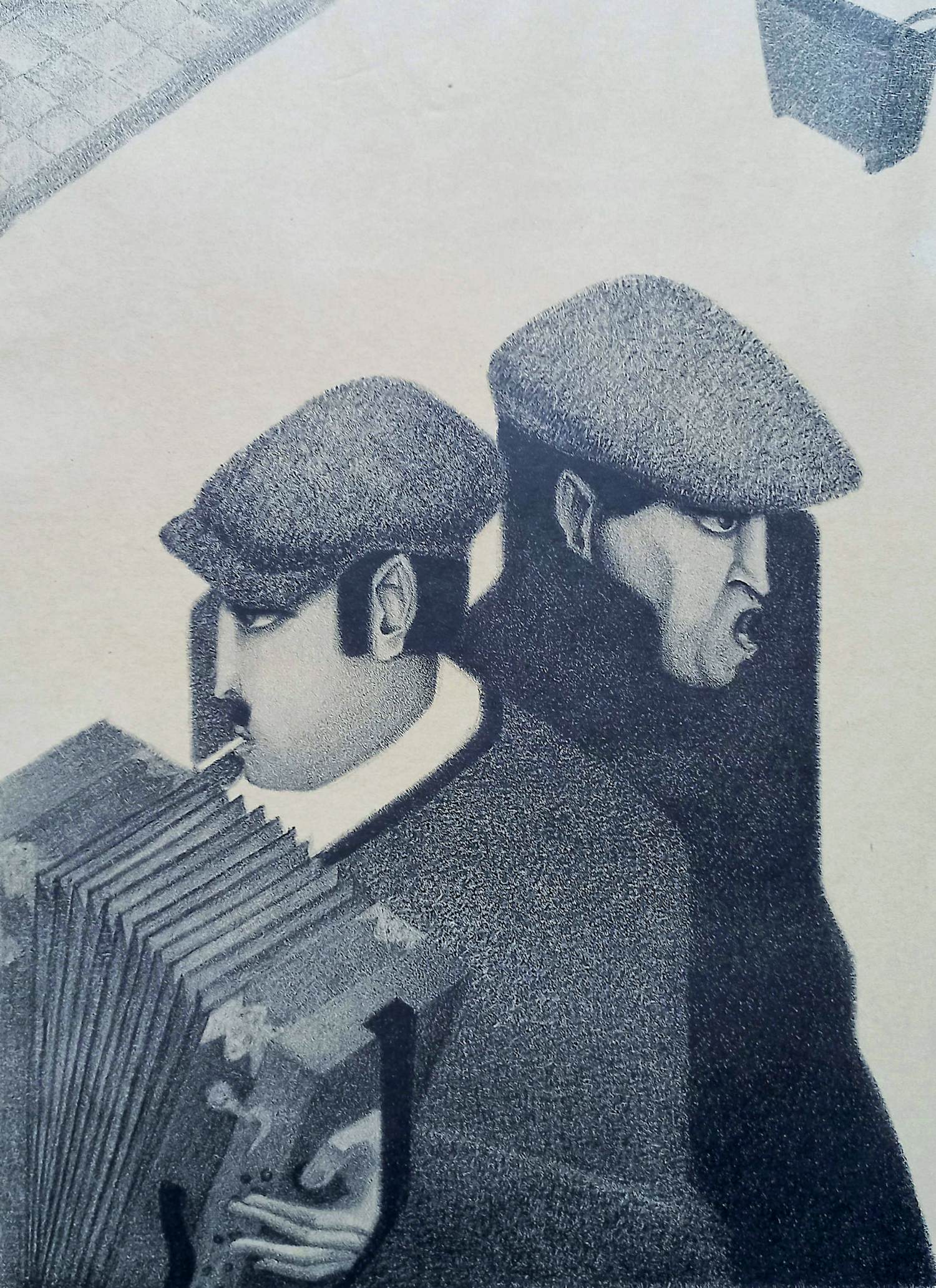 Johan van Hell - Straatmuzikanten, gesigneerde en genummerde litho kopen? Bied vanaf 350!