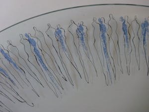 Corry Ammerlaan - Glazen schaal (mens)figuren kopen? Bied vanaf 10!