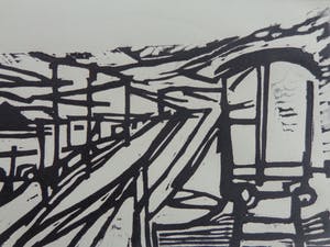 Flip van der Burgt - LOT VAN 3 WERKEN / 2x ETS + 1x LINO / 68x50cm / SIG kopen? Bied vanaf 25!